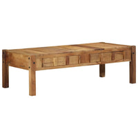 Table Basse Marron 110 X 54 X 35 Cm Bois Recyclé Solide