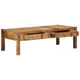 Table Basse Marron 110 X 54 X 35 Cm Bois Recyclé Solide