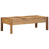 Table Basse Marron 110 X 54 X 35 Cm Bois Recyclé Solide