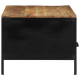 Table Basse Avec Tiroir Marron 90 X 50 X 40 Cm