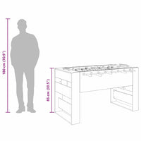 Table De Football 146,5 X 74 X 85 Cm Bois D'ingénierie - priveeshop.com