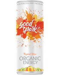 Boisson énergisante bio Good Spark - Mangue, kiwi et basilic