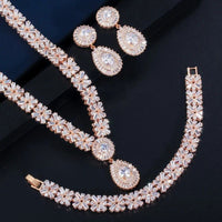 Parure Bijoux Luxe Couleur Or Dubai – CWWZircons T053